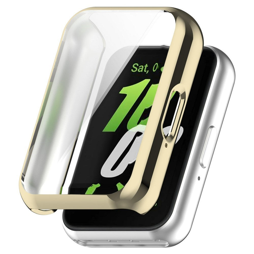 Samsung Galaxy Fit3 Plast Skal m. Inbyggt Skärmskydd - Guld