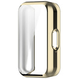 Samsung Galaxy Fit3 Plast Skal m. Inbyggt Skärmskydd - Guld