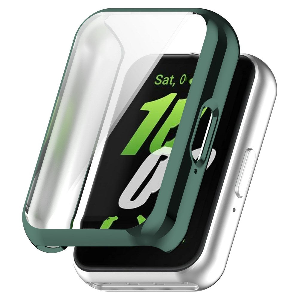 Samsung Galaxy Fit3 Plast Skal m. Inbyggt Skärmskydd - Grön