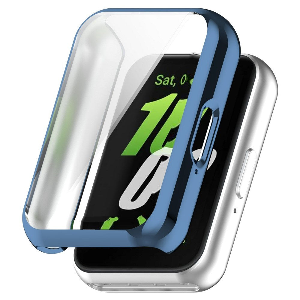 Samsung Galaxy Fit3 Plast Skal m. Inbyggt Skärmskydd - Blå