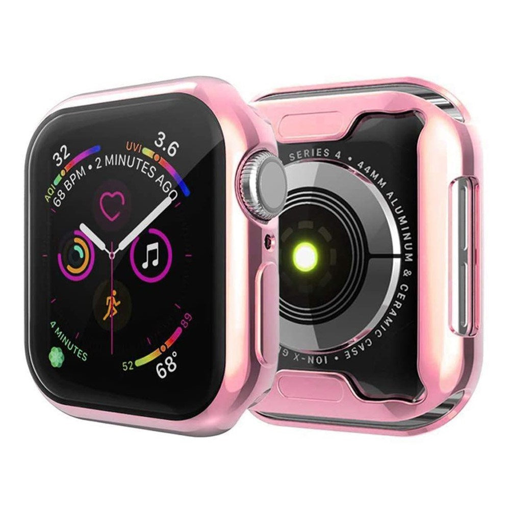Apple Watch Ultra 3 / 2 / 1 (49mm) Flexibelt Plast Skal m. Skärmskydd - Rosa
