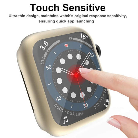 Apple Watch Ultra 3 / 2 / 1 (49mm) Flexibelt Plast Skal m. Skärmskydd - Guld