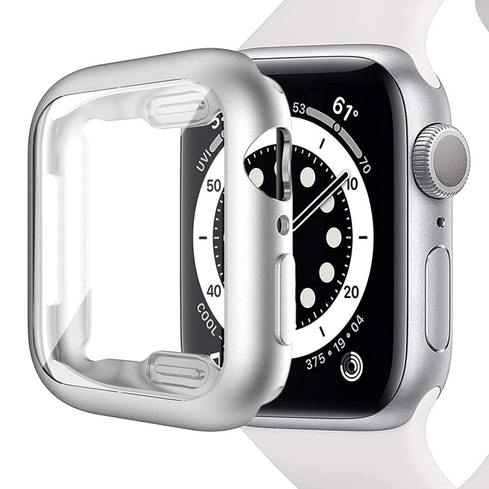 Apple Watch Ultra 3 / 2 / 1 (49mm) Flexibelt Plast Skal m. Skärmskydd - Silver