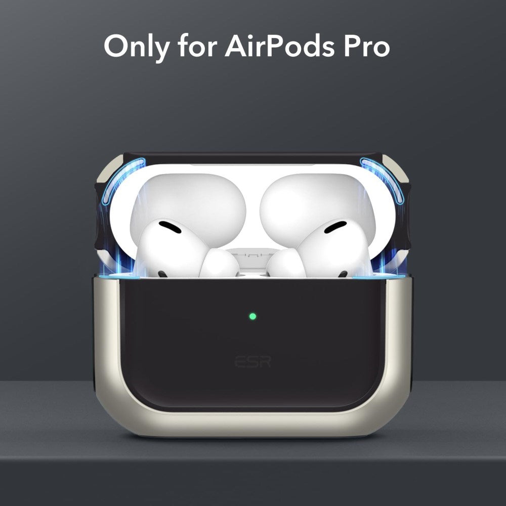 AirPods Pro (1 & 2. gen.) ESR Orbit Hybrid Magnetic Skydd - MagSafe-Kompatibel - Titan