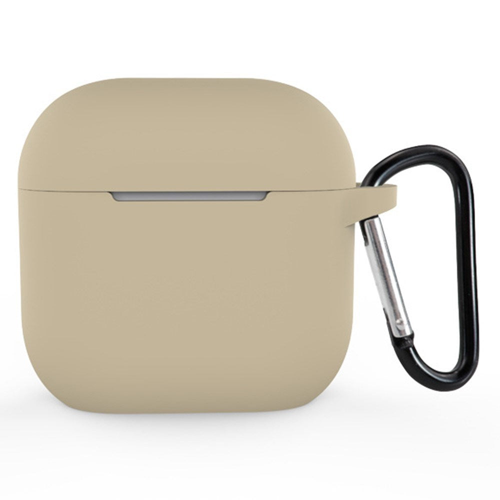 Apple AirPods (4. Gen.) Silikonskydd med Karbinhake - Beige