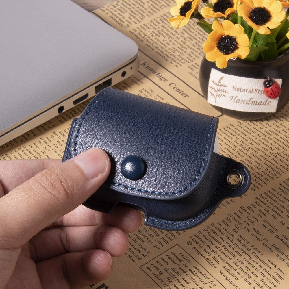 Apple AirPods (3. Gen.) Konstläder Skal m. Knappstängning - Röd