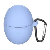 Huawei FreeBuds 6 Silikonfodral med Karbinhake – Lavendel