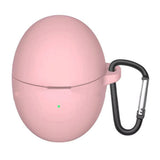Huawei FreeBuds 6 Silikonfodral med Karbinhake – Rosa