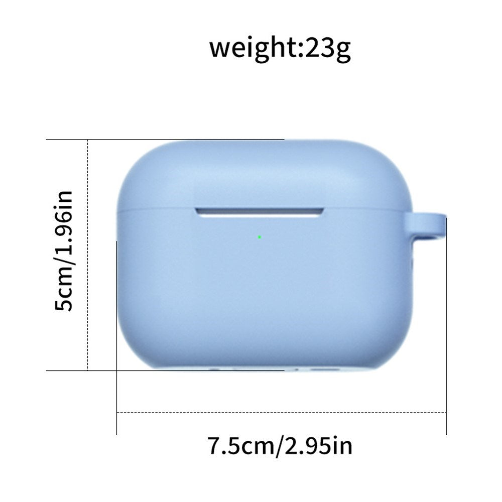 Apple AirPods Pro (3 Gen.) Silikonfodral med Karbinhake – Grön