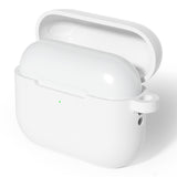 Apple AirPods Pro (3 Gen.) Silikonfodral med Karbinhake – Vit