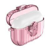 Apple AirPods Pro (3. gen.) Hybrid Plast Skal - Genomskinlig / Rosa