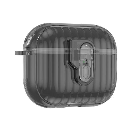 Apple AirPods Pro (3. gen.) Hybrid Plast Skal - Genomskinlig / Svart