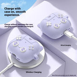 Apple AirPods Pro (3. Gen.) Silikon Katt Skal m. Gamer Design - Rosa
