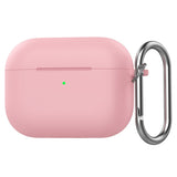 Apple AirPods Pro (3. gen.) Silikon Skal - Karabinhake - Rosa