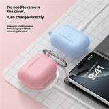 Apple AirPods Pro (3. gen.) Silikon Skal - Karabinhake - Mörkblå