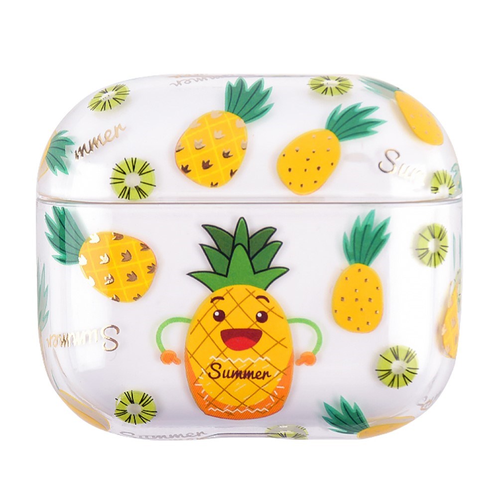 Apple AirPods (3. Gen.) Hård Plast Skal m. Mönster – Ananas