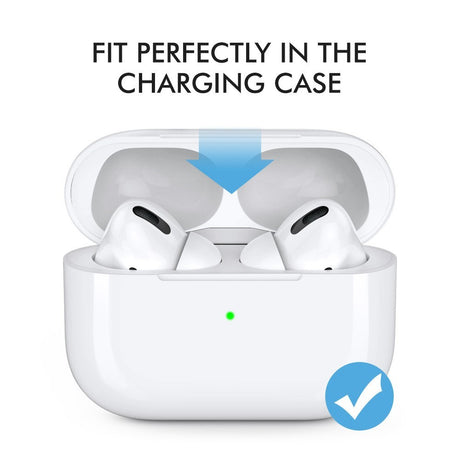 AirPods Pro (1:a & 2:a Gen.) AHASTYLE Silikonöronproppar - S / M / L - Svart