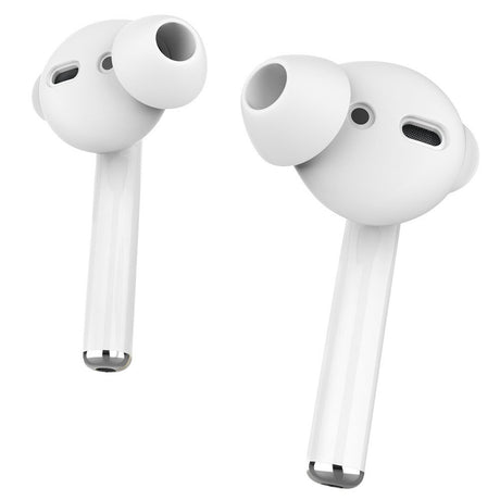 Apple AirPods (1. & 2. Gen.) Öronsnäckor 3-Pack med Förvaringsfodral – Storlek S – Ljusblå