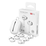 Apple AirPods (1. & 2. Gen.) Öronsnäckor 3-Pack med Förvaringsfodral – Storlek S – Vit