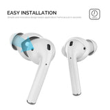 Apple AirPods (1. & 2. Gen.) Öronsnäckor 3-Pack med Förvaringsfodral – Storlek S – Vit
