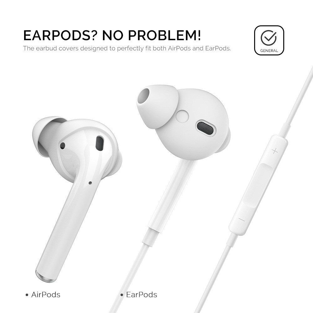 Apple AirPods (1. & 2. Gen.) Öronsnäckor 3-Pack med Förvaringsfodral – Storlek S – Rosa