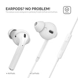 Apple AirPods (1. & 2. Gen.) Öronsnäckor 3-Pack med Förvaringsfodral – Storlek S – Rosa