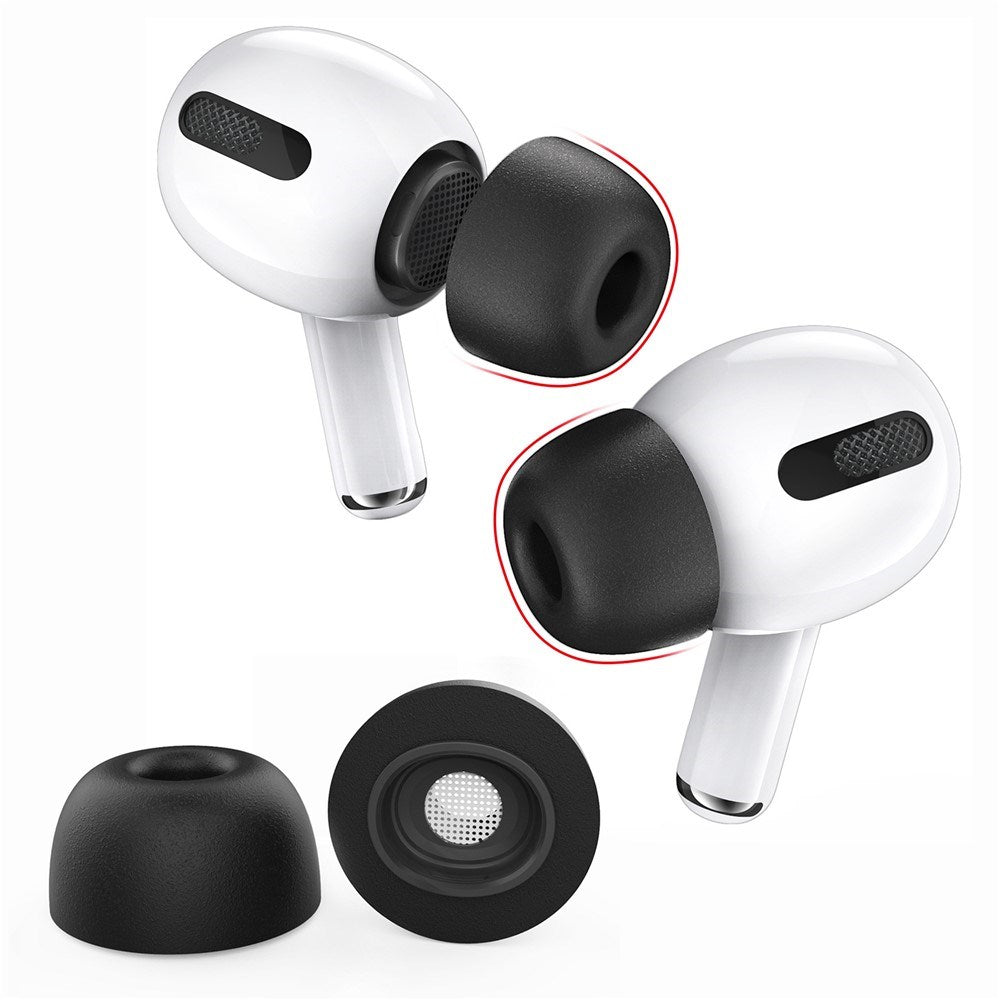 AirPods Pro (1. & 2. Gen.) AHASTYLE WG28 Memory Foam Öronproppar - Stl. S - Svart