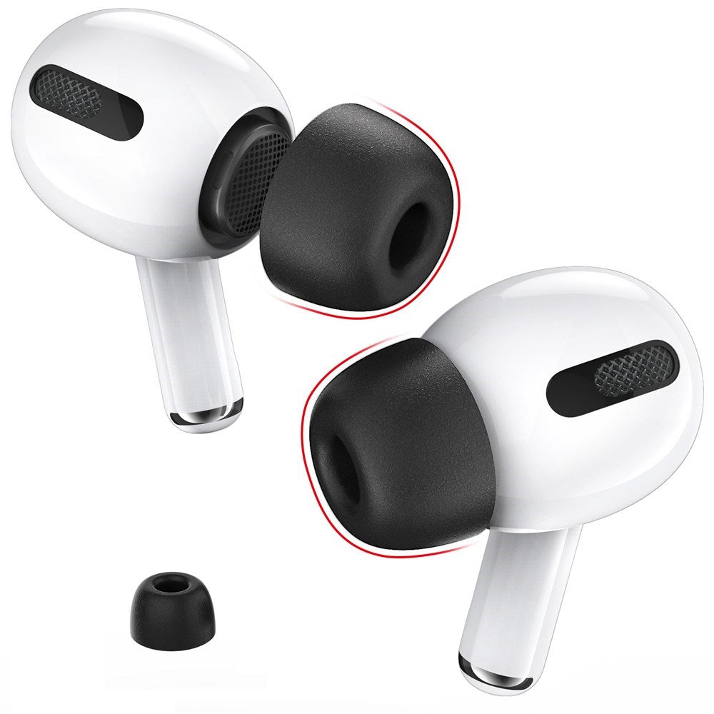 AirPods Pro (1. & 2. Gen.) AHASTYLE WG28 Memory Foam Öronproppar - Stl. S - Svart