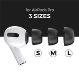AirPods Pro (1:a & 2:a Gen.) AHASTYLE Memory Foam Öronproppar – S / M / L – Svart