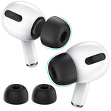 AirPods Pro (1. & 2. Gen.) AHASTYLE WG28 Memory Foam Öronproppar - Stl. L - Svart