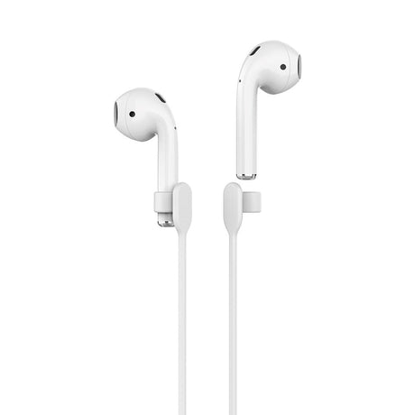 AirPods / AirPods Pro Flexibel Silikon Halsrem - Vit