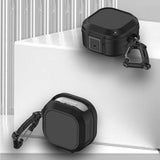 Samsung Galaxy Buds2 / Buds2 Pro / Buds Pro / Buds Live Hybrid Plast Skal m. Karbinhake - Svart