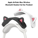 Airpods Max Headset Cat Ears Silikonskydd - Svart / Rosa