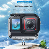 TELESIN Insta360 Ace Pro 2 Vattentätt Fodral med Fuktskyddsfilter - Genomskinlig