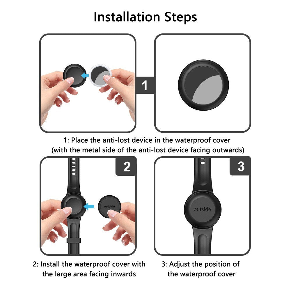 Apple AirTag 1. & 2. Gen. Silikonarmband med 3D-Design – Gul / Ananas