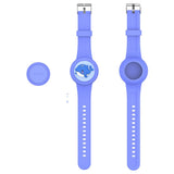 Apple AirTag 1. & 2. Gen. Silikonarmband med 3D-Design – Blå / Delfin