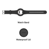 Apple AirTag 1. & 2. Gen. Silikonarmband med 3D-Design – Rosa / Pingvin