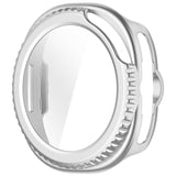 Samsung Galaxy Watch 8 Classic (46mm) Hårt Plast Fodral med Inbyggt Skärmskydd - Matt Silver