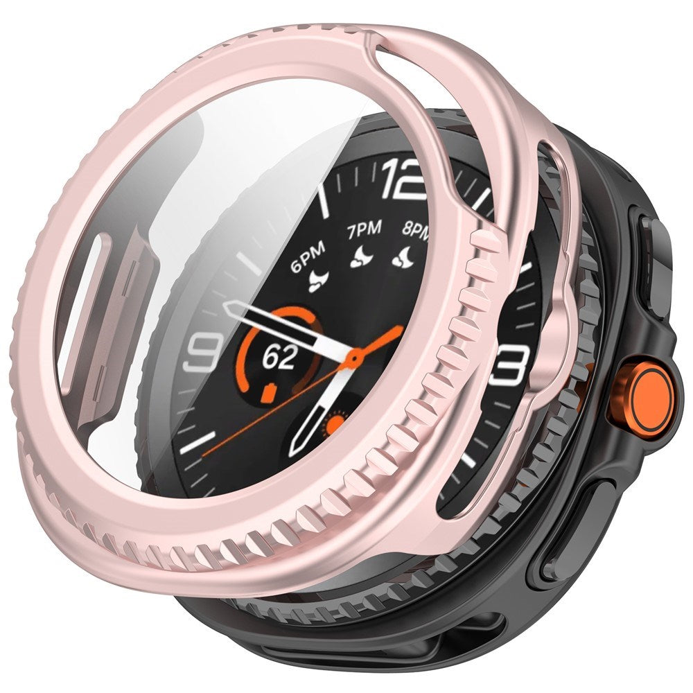 Samsung Galaxy Watch 8 Classic (46mm) Hårt Plast Fodral med Inbyggt Skärmskydd - Rosa