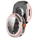 Samsung Galaxy Watch 8 Classic (46mm) Hårt Plast Fodral med Inbyggt Skärmskydd - Rosa