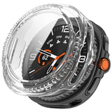 Samsung Galaxy Watch 8 Classic (46mm) Hårt Plast Fodral med Inbyggt Skärmskydd - Genomskinlig