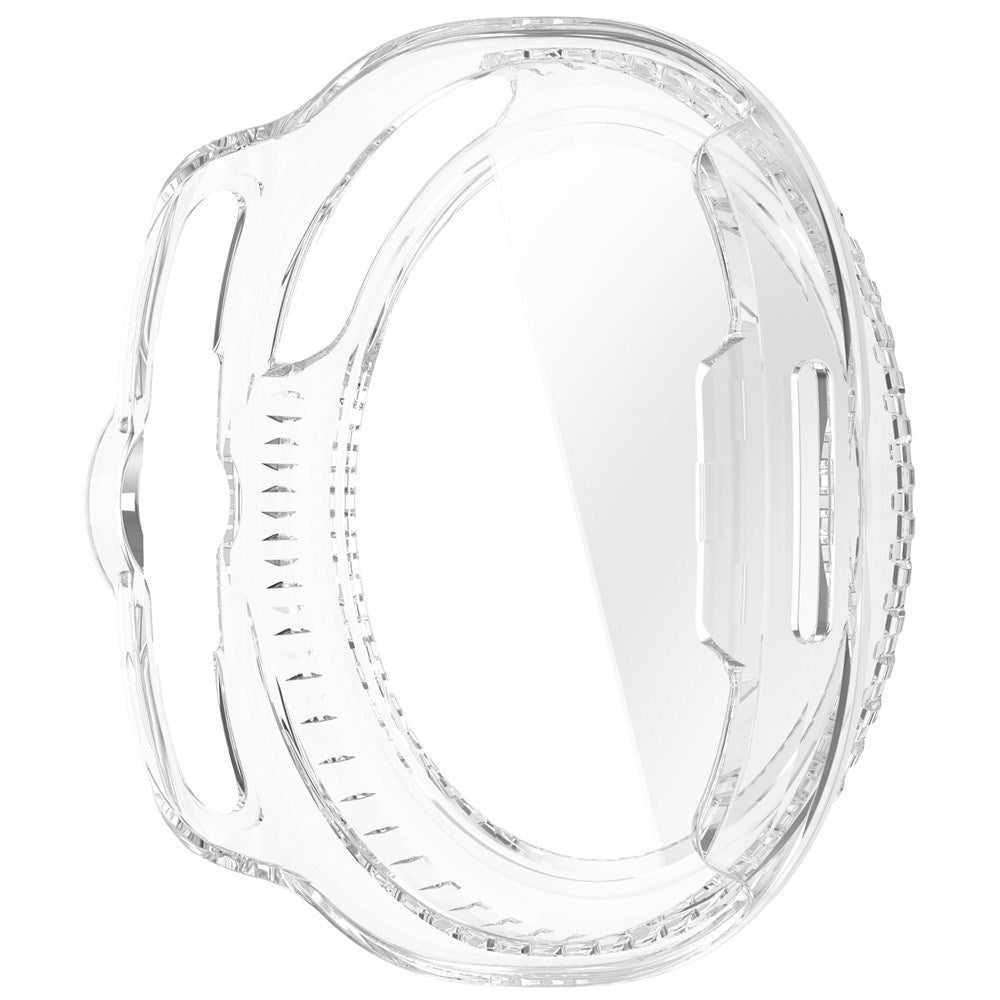 Samsung Galaxy Watch 8 Classic (46mm) Hårt Plast Fodral med Inbyggt Skärmskydd - Genomskinlig