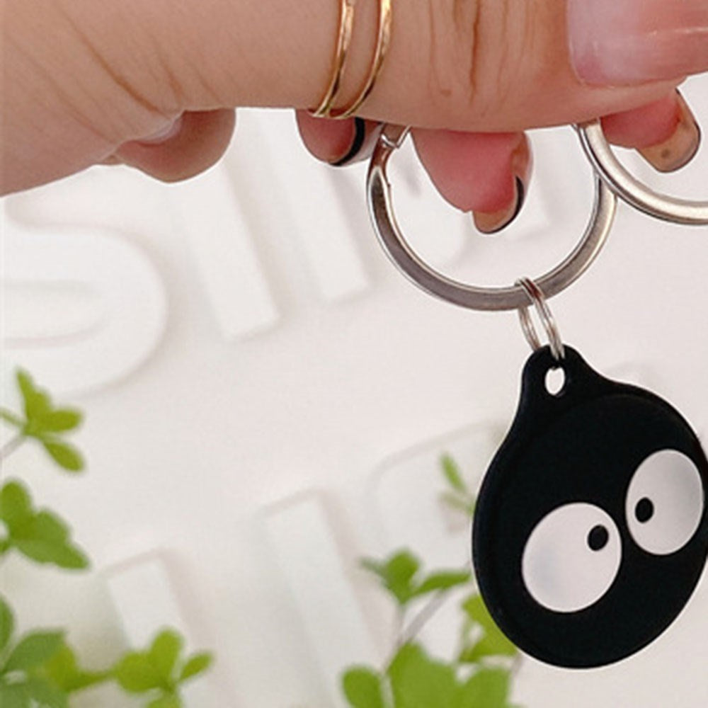 Apple AirTag Silikon Fodral - Nyckelring med Rolig Design - Ögon