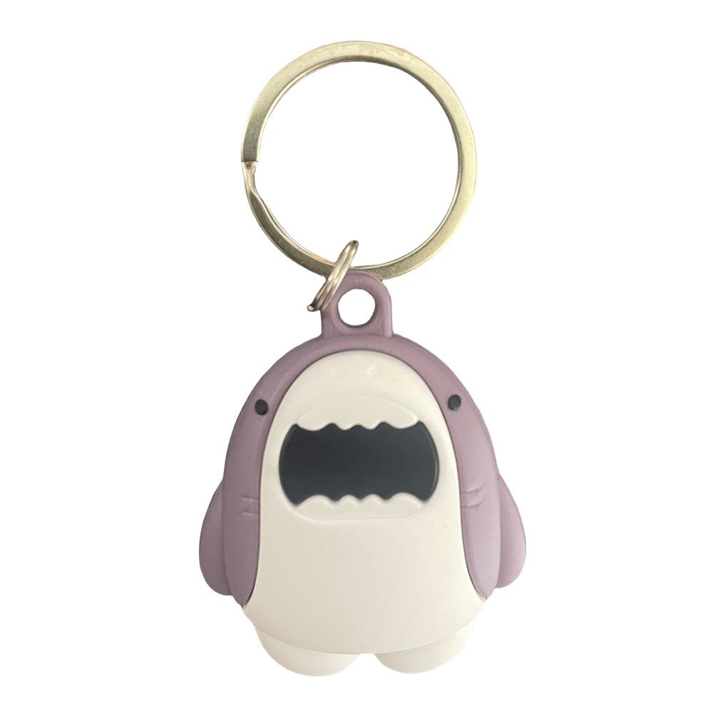 Apple AirTag Silikon Fodral - Nyckelring med Rolig Design - Haj