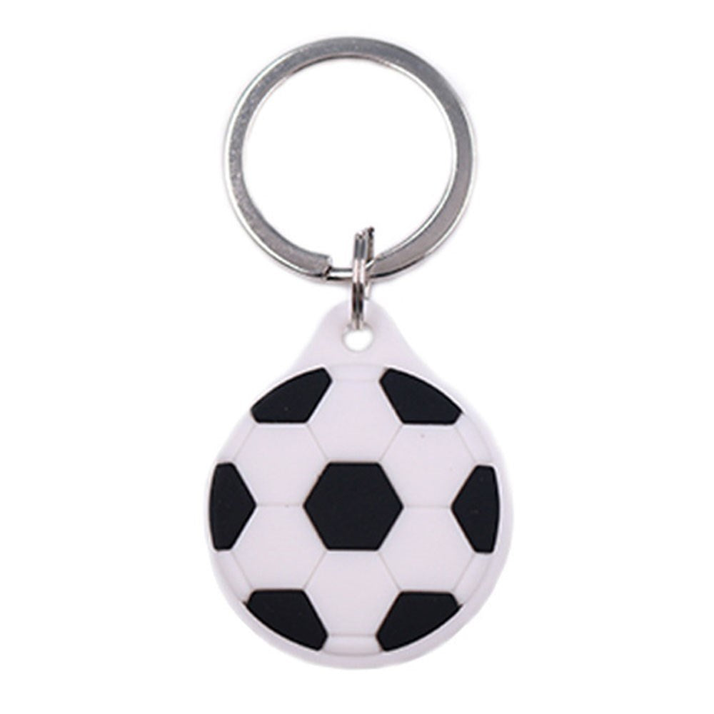 Apple AirTag 1. & 2. Gen. Silikon Fodral - Nyckelring med Rolig Design - Fotboll