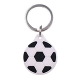 Apple AirTag 1. & 2. Gen. Silikon Fodral - Nyckelring med Rolig Design - Fotboll