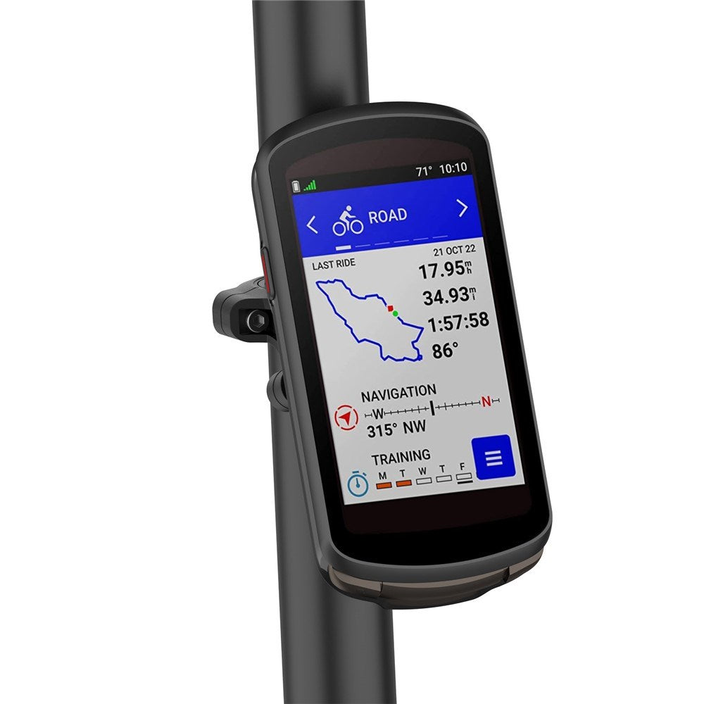 Garmin Edge MTB / 1050 / 840 / 540 Cykelfäste med Dold AirTag-Hållare - Svart