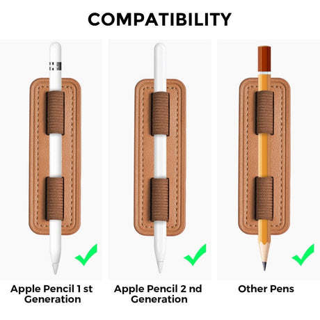 Apple Pencil för Surfplatta i Konstläder Självhäftande - Brun