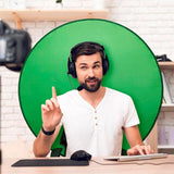 Rund Fotobakgrund 75 cm - Grön