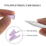 Apple Pencil 1st & 2nd Gen Pen Tip Cover - 8 Stycken - Lila / Grön / Röd / Orange